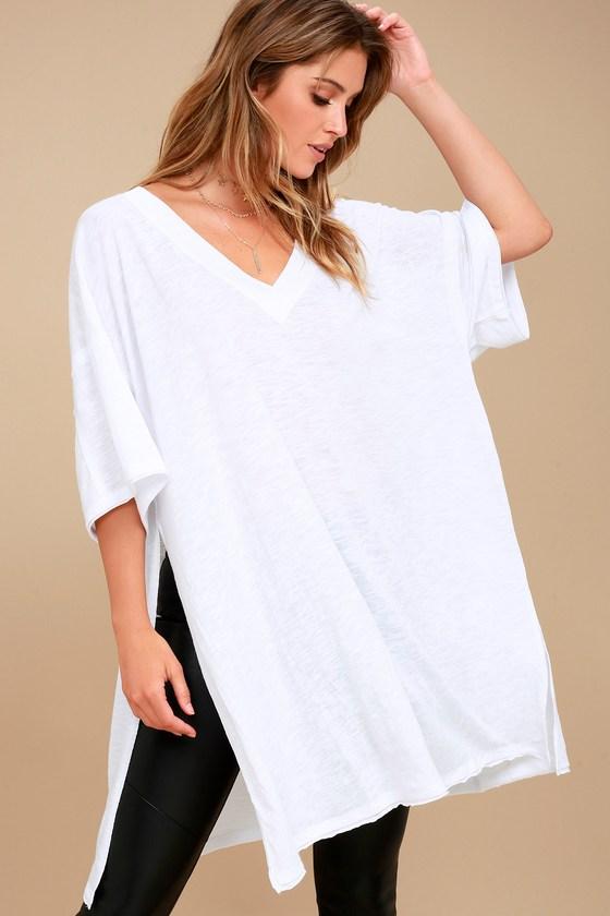 Free People | City Slicker White Tunic Top | Size X-small | Lulus
