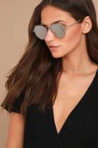 Yhf Los Angeles | Stephanie Silver Mirrored Sunglasses | Lulus