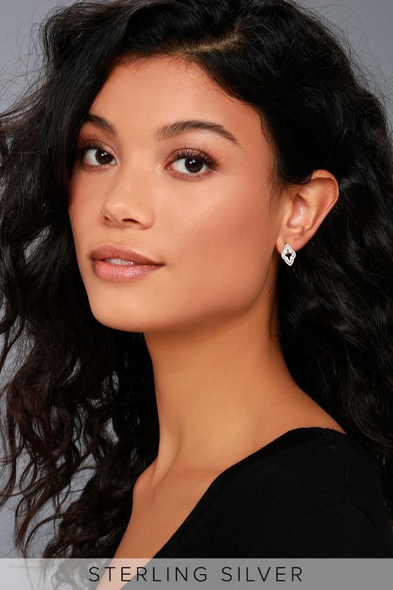 Wise Words Sterling Silver Earrings | Lulus