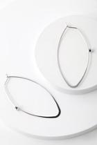 Lulus Calm And Collected Silver Hoop Earrings