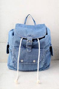 Dance & Marvel Rock With You Blue Denim Backpack