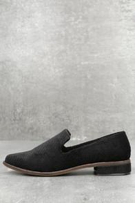 Kelsi Dagger Arbor Black Corduroy Loafers