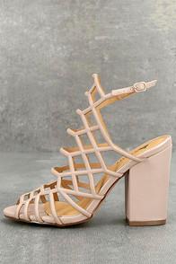 Gc Shoes Hailey Pink Caged Heels