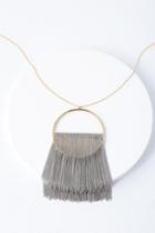 Serefina Crosby Silver And Gold Fringe Necklace | Lulus