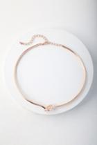 Lover's Knot Rose Gold Choker Necklace | Lulus