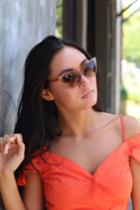 Check Meow-t Beige Cat-eye Sunglasses | Lulus
