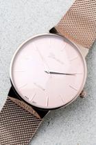 Lulus Time To Trend Rose Gold Watch
