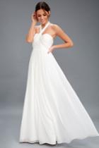 Classical Charm White Convertible Maxi Dress | Lulus