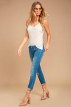 Blank Nyc | Skinny Classique Distressed Blue Skinny Jeans | Size 29 | Lulus