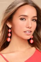 Lulus | Dawn Days Coral Earrings | Pink
