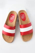 Lfl Affect Red Multi Striped Slide Sandals | Lulus