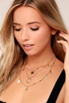 Lulus | Whistling Winds Gold Layered Necklace