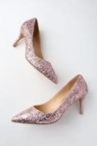 Jewel By Badgley Mischka Lyla Rose Gold Glitter Pumps | Lulus