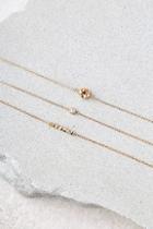 Lulus Teensy Treasures Gold Choker Necklace Set