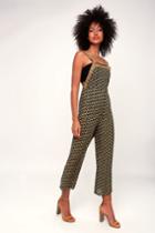 Amuse Society Sunset Drive Black Floral Print Wide-leg Jumpsuit | Lulus