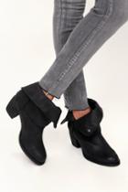 Sbicca Nicola Black Fold-over High Heel Boots | Lulus