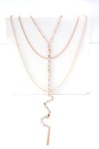 Full Of Grace Rose Gold Layered Drop Necklace | Lulus