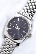 Nixon Time Teller Navy And Rose Gold Watch