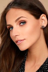 Lulus Deep Sea Diva Silver And Pearl Earrings