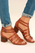 Restricted Restricted Hudson Whiskey Brown Caged High Heel Sandals