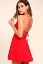 Play On Curves Red Backless Dress | Lulus