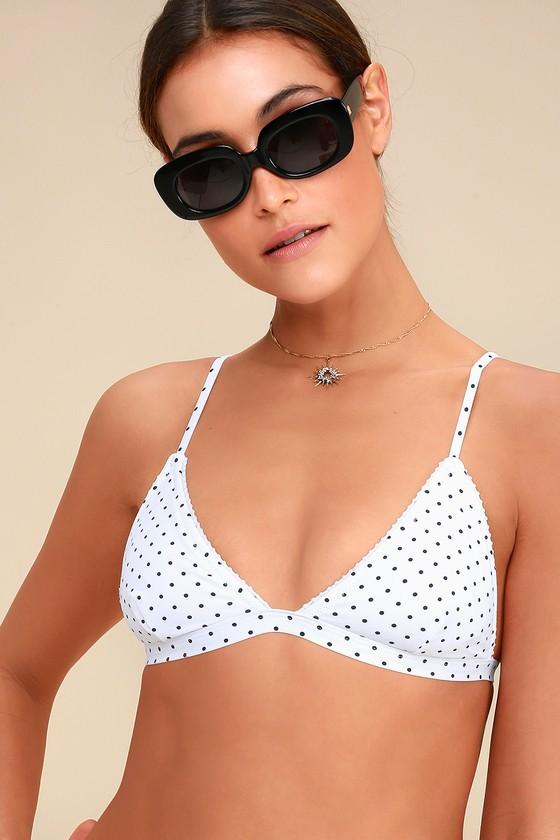 Rhythm Acapulco Black And White Polka Dot Bikini Top | Lulus