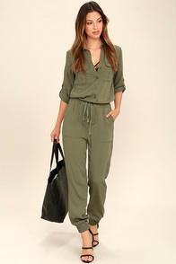 Essue Sensible Solution Olive Green Jumpsuit