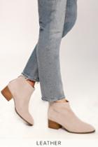 Seychelles Floodplain Sand Genuine Suede Leather Ankle Booties | Lulus