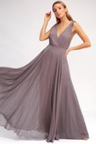 Dance The Night Away Dusty Purple Backless Maxi Dress | Lulus