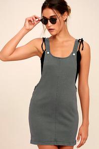 Rvca Oxley Grey Overall Dress