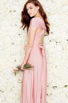 Lulus Always Stunning Convertible Blush Pink Maxi Dress
