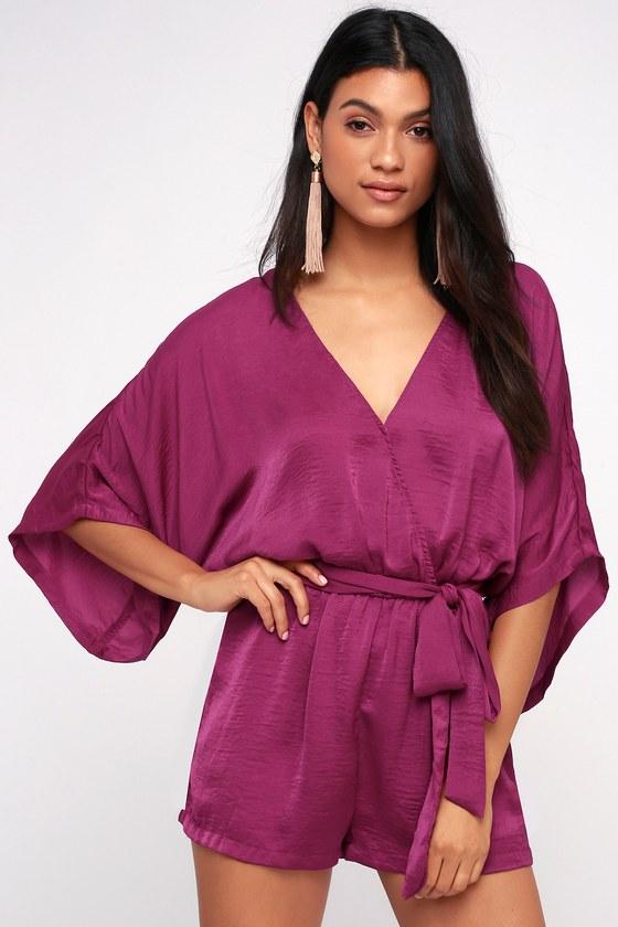 Ain't It Grand Magenta Romper | Lulus