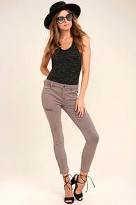 Pistola Self-assured Washed Mauve Skinny Jeans