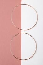 Lulus - Come And Get It Rose Gold Hoop Earrings - Pink