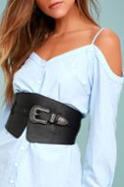 Lulus | Most Idolized Black Waist Belt | Vegan Friendly