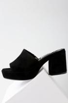 Steve Madden Relax Black Suede Leather Mules | Lulus