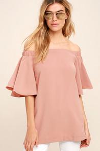 Do & Be Stylish Mindset Blush Off-the-shoulder Top