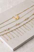 Lulus Horoscope Gold Layered Choker Necklace
