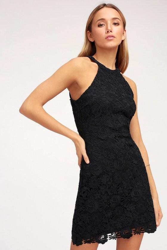 Love Poem Black Lace Dress | Lulus