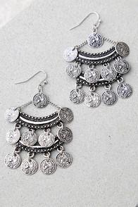 Lulus Eureka Silver Earrings