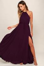 Lulus Essence Of Style Plum Purple Maxi Dress