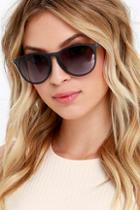 Lulu*s Sunray Vision Slate Blue Sunglasses