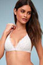 Love Riche Love Charm White Lace Strappy Bralette | Lulus