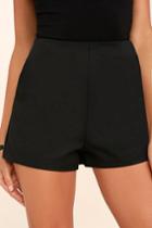 Always In Love Black High-waisted Shorts | Lulus
