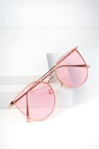 Dockside Gold And Pink Sunglasses | Lulus