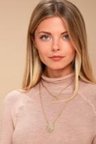 Lulus | Treasure Hunt Gold Necklace Set