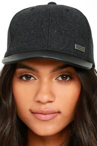 Rvca Buffalo Charcoal Grey And Black Baseball Cap