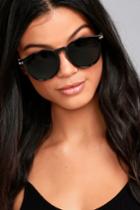Lulus | Light It Up Black Sunglasses | 100% Uv Protection