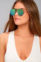 Spitfire Sunglasses | Spitfire Algorithm Green Mirrored Sunglasses | Lulus