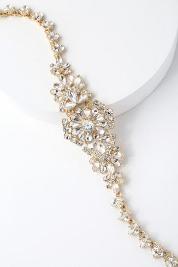 Promise Me Forever Gold Rhinestone Bridal Belt | Lulus